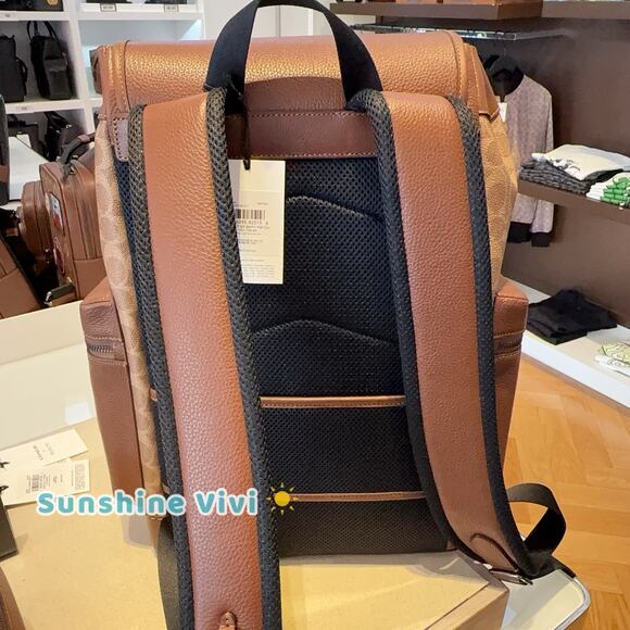 NWT COACH x PEANUTS 2025 Sprint Backpack Signature Canvas Patch CBI44 Snoopy - Picture 4 of 9